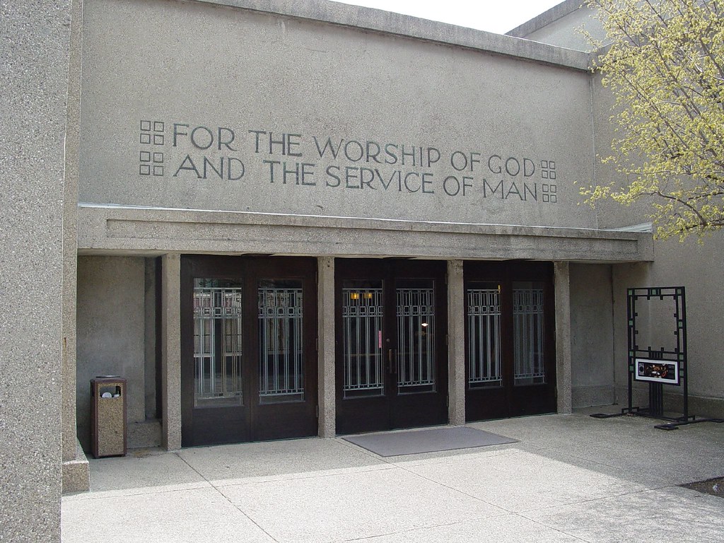 West Entrance of the Unity Temple These two principles of … Flickr