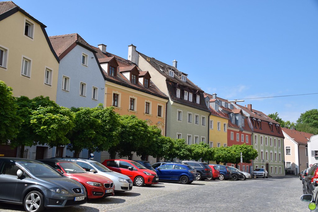 Colourful houses of Regensburg Regensburg, Germany Regensb… Flickr