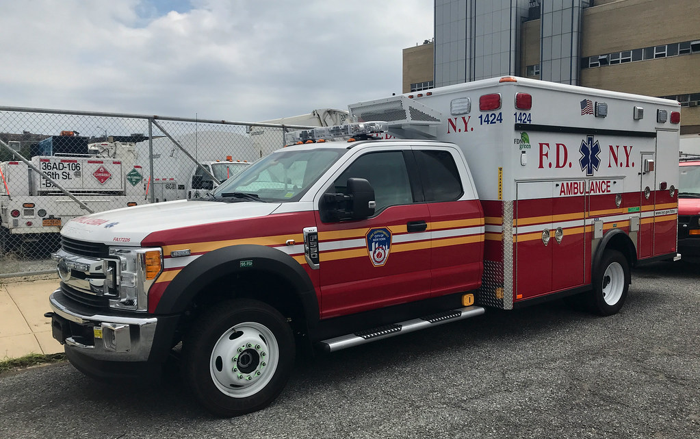 Brand New FDNY EMS Ford F550 Ambulance with new lightbar a photo on