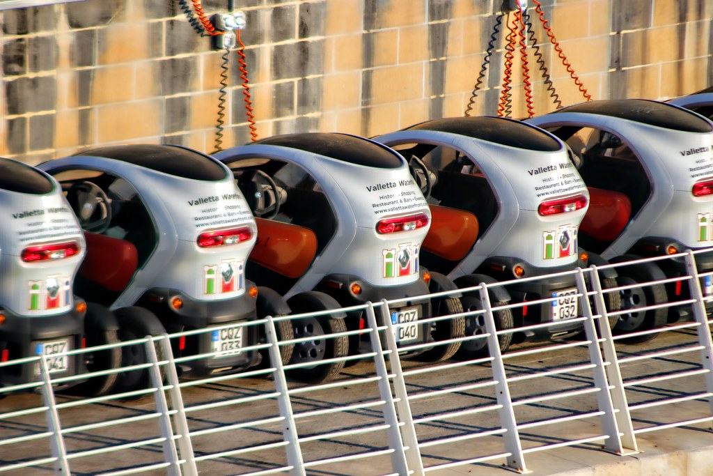 Renault Twizy hire cars, Valletta. Jeff Flickr