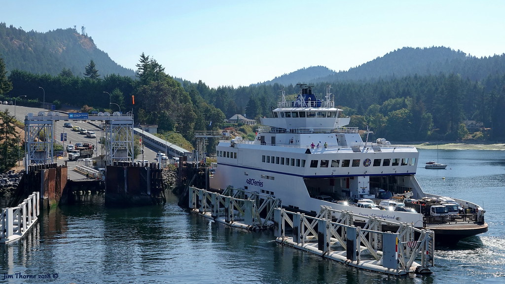BC Ferries' Village Bay Terminal, Mayne Island, with Queen… Flickr