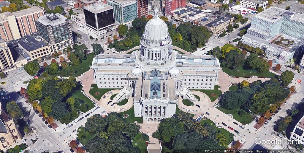 Google Earth, Wisconsin State Capital, Madison, Wisconsin … Flickr