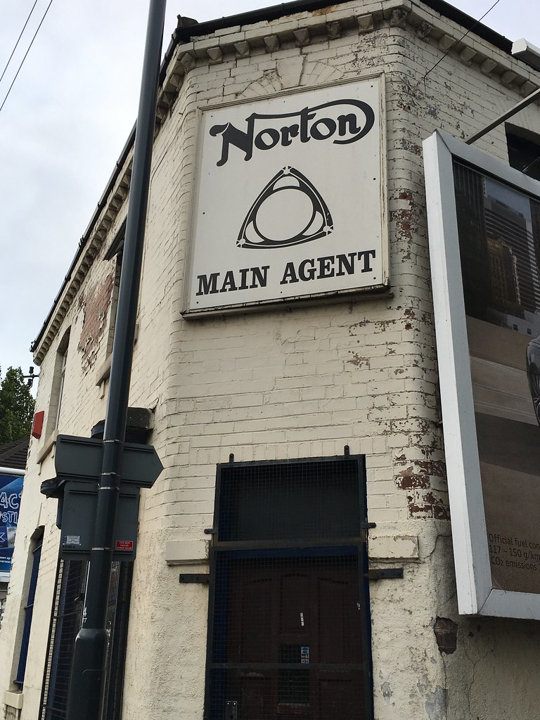 Norton Dealer Thought this was an old sign initially, but … Flickr