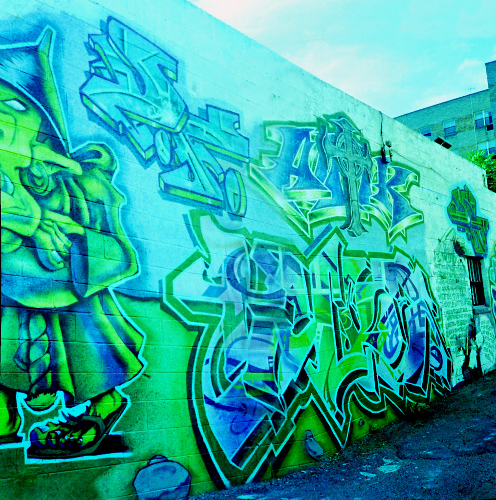 Downtown Denver graffiti (7/1995) AUTOSTITCHED In the summ… Flickr