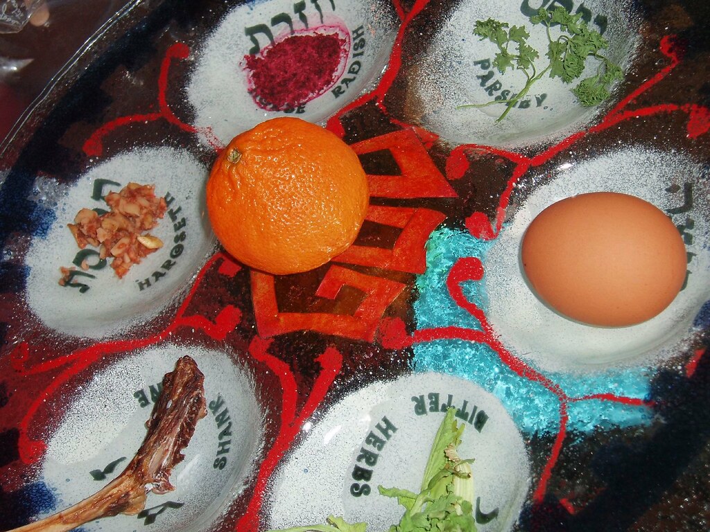 Seder Plate An orange on the seder plate Corwin's Trumps Flickr