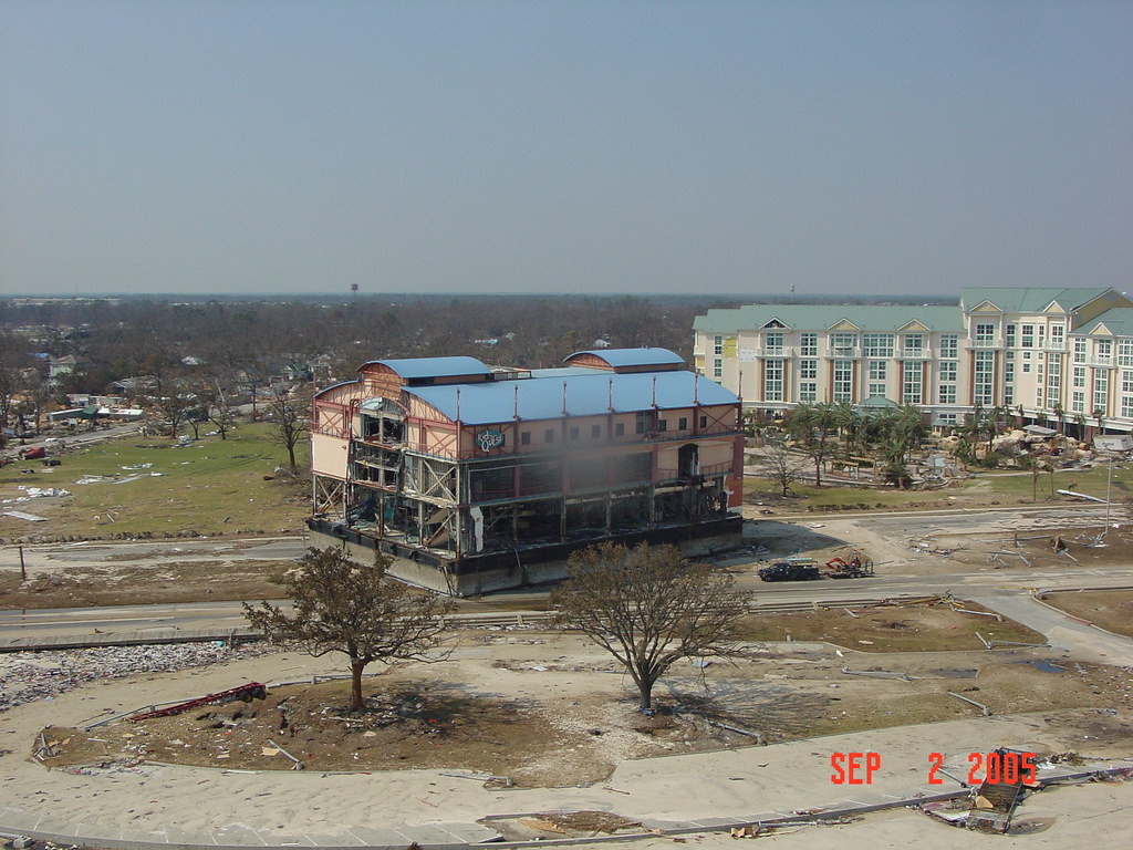 Gulfport Mississippi after Hurricane Katrina in 2005. Flickr