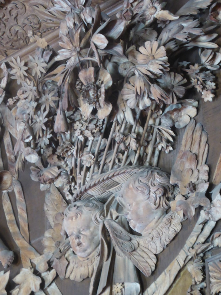 Grinling Gibbons' Wood Carvings, Petworth House, West Sussex a photo