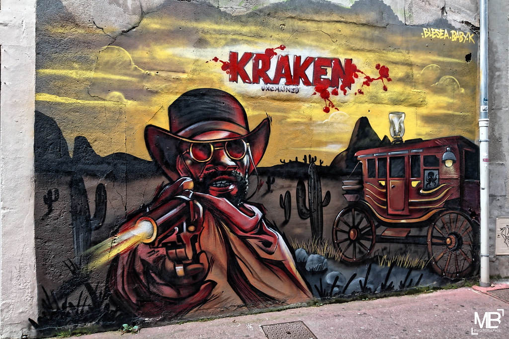 Kraken streetart Cherbourg BLESABABYK DxOFP Z5 Flickr