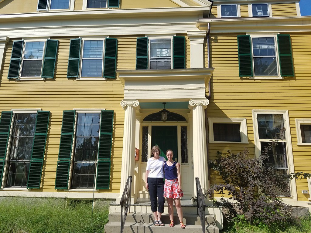Lori and Audrey at the Nathaniel Allen House in Newton, ho… Flickr