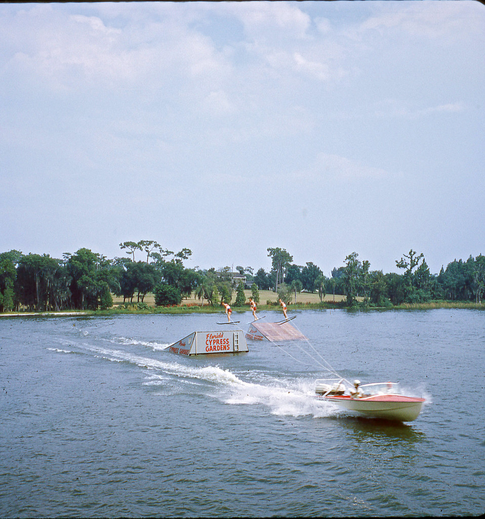 Cypress Gardens Slide, 1960s Water ski show. Slide is one … Flickr