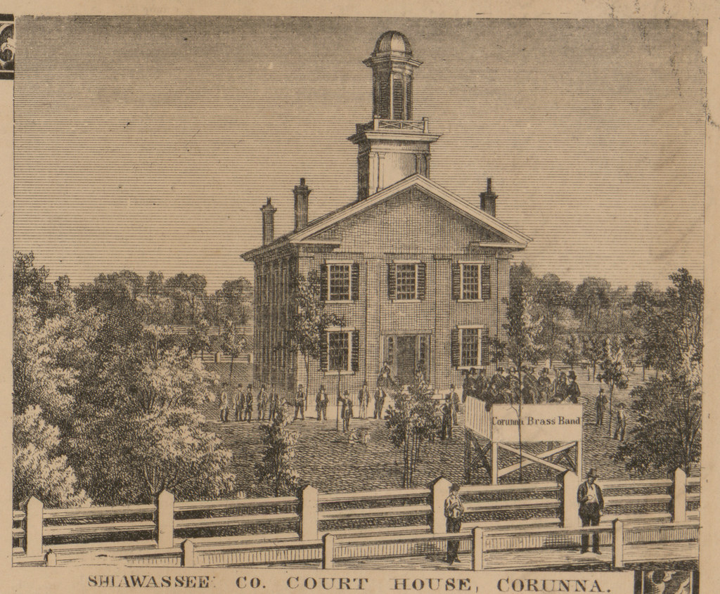 Corunna, MI Shiawassee County Courthouse, 1859 ArchiTexty Flickr
