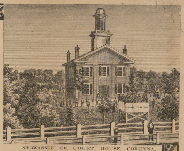 Corunna, MI Shiawassee County Courthouse, 1859 a photo on Flickriver