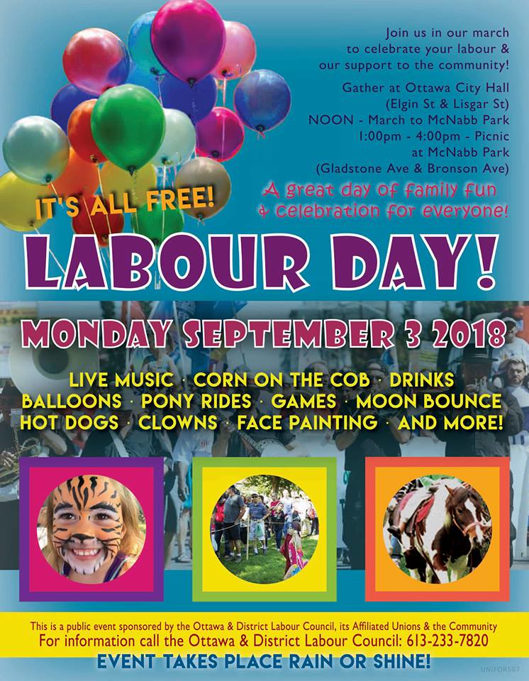 Ottawa Labour Day 2018 2018 Labour Day March starts at noo… Flickr