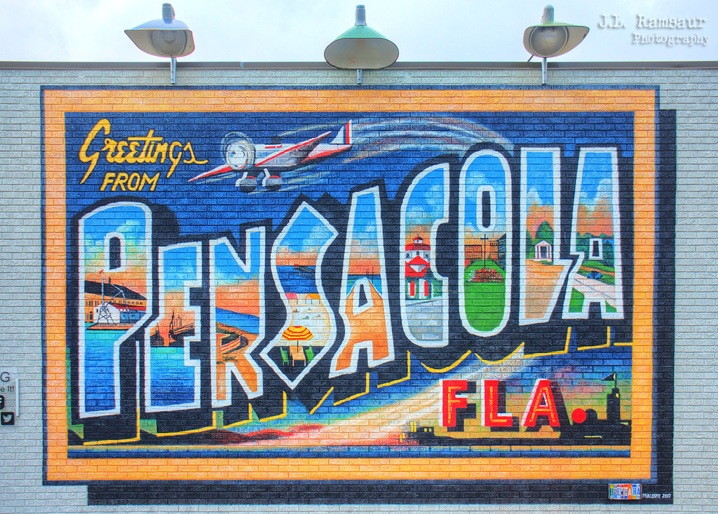 Greetings from Pensacola Fla mural Pensacola, Florida Flickr