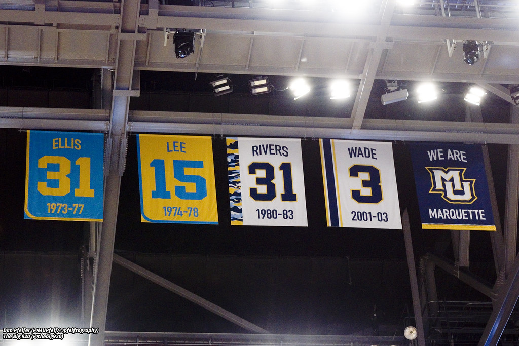 Retired Numbers The new Marquette retired numbers at the F… Flickr