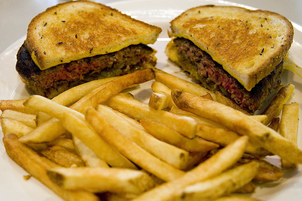 Patty Melt at Baldie's Hamburger patty with American chees… Flickr