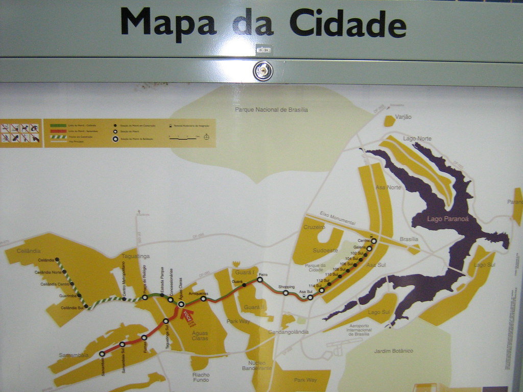 Mapa do Metrô de Brasília Mapa do Metrô de Brasília. Brasí… Flickr