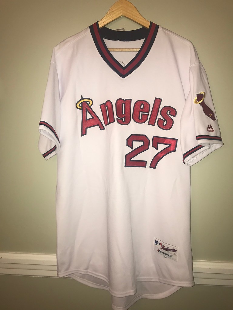 Mike Trout California Angels 1980s Throwback Jersey Flickr