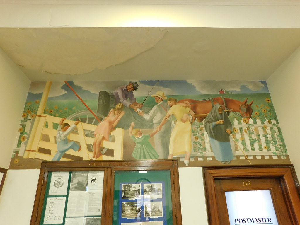 Goodland Kansas Post Office Mural New Deal mural entitled … Flickr