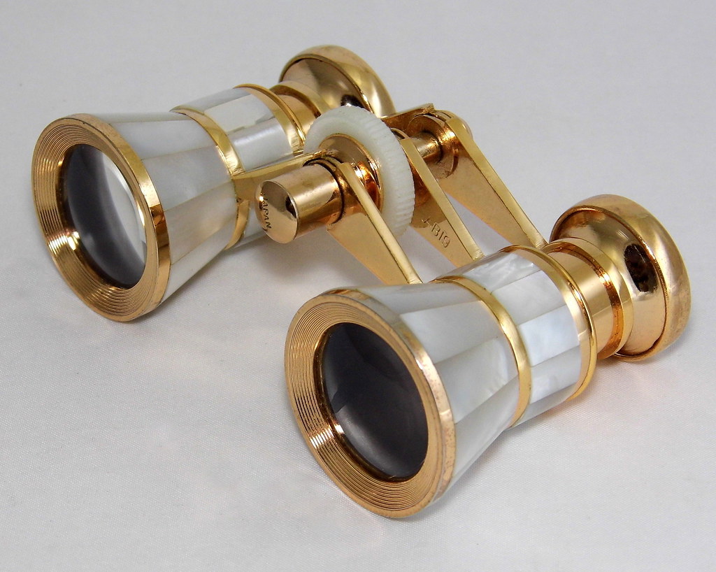 Vintage Tasco Mother Of Pearl Opera Glasses With Gold Trim… Flickr