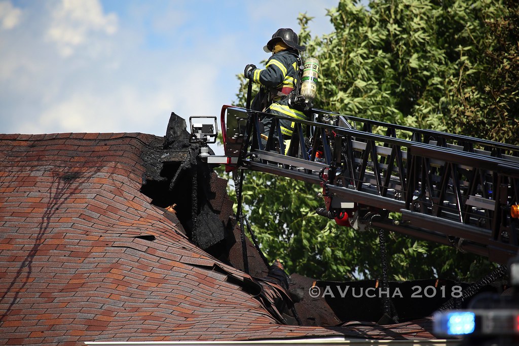 Two Firefighters Injured At Huntley House Fire ©AVucha 201… Flickr