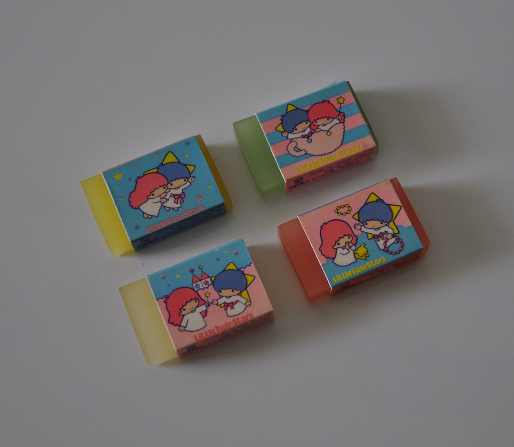 Little Twin Stars 1984 Erasers Charm Erasers LTS (plastic)… Flickr