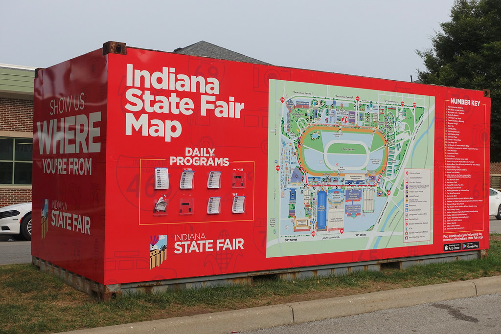 Indiana State Fair 2023 Map State Fair Map Display | 2018 Indiana State Fair In Indianap… | Flickr