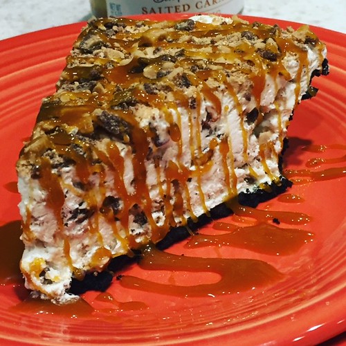 Toffee Pie..... No bake Chocolate toffee bits cream cheese… Flickr