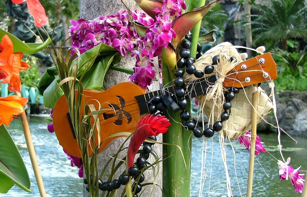 Waikiki Ukulele Floral arrangement for Don Ho's Memorial S… Flickr