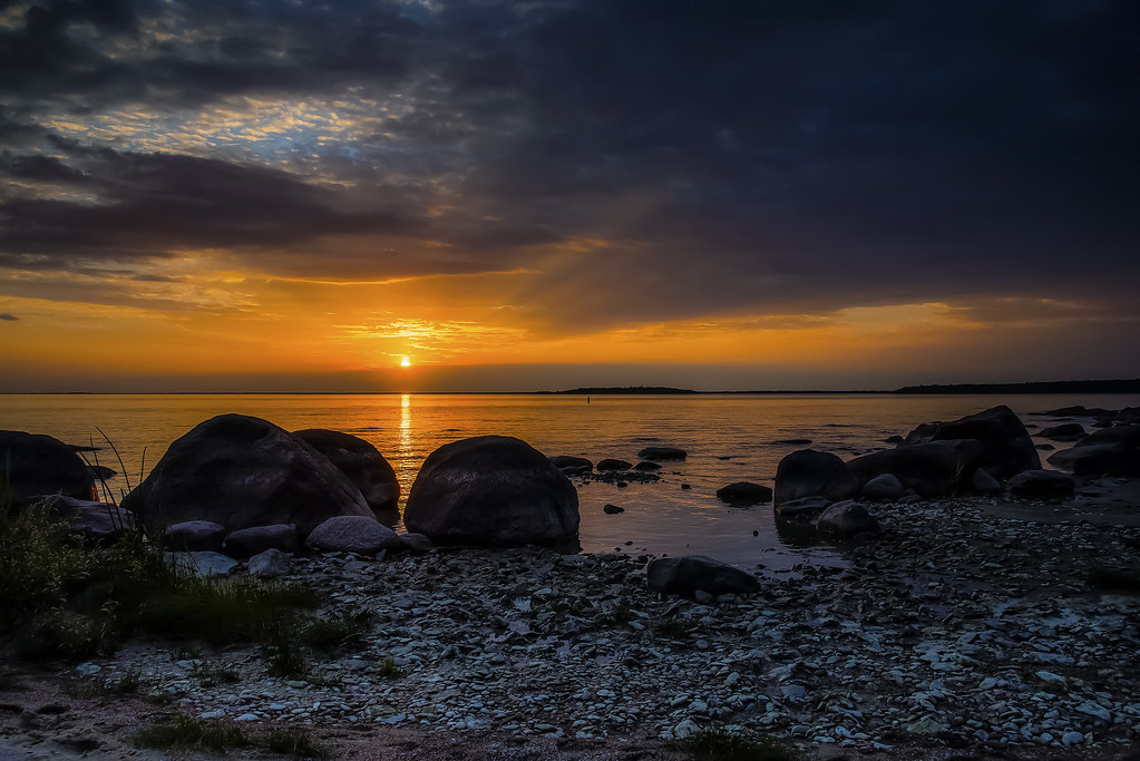 Sunset Beach This image was captured at Hecla Island Provi… Flickr