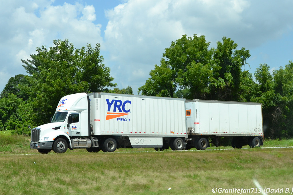 YRC Freight Peterbilt 579 with Doubles a photo on Flickriver