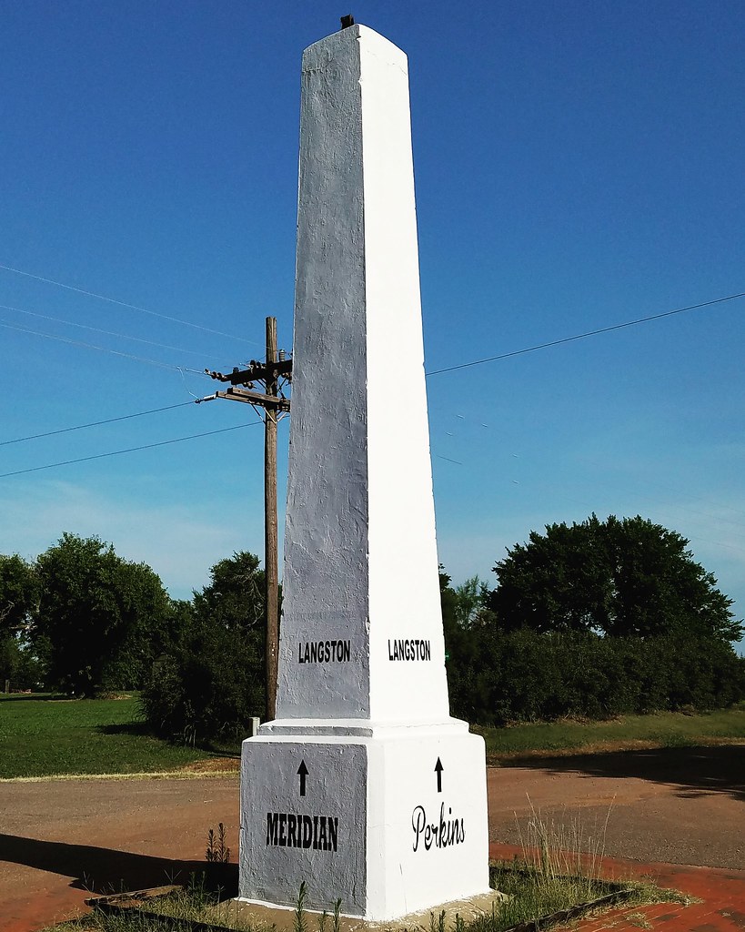 Indian Meridian Monument Indian Meridian monument neat Lan… Flickr