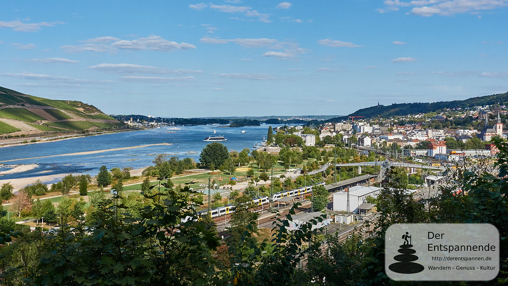 Bingen Bahnhof und Park am Mäuseturm Wandern im Binger Wa… Flickr