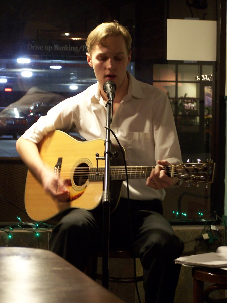 Wes Davis Performing at Fantasia Coffee house. Weston Renoud Flickr