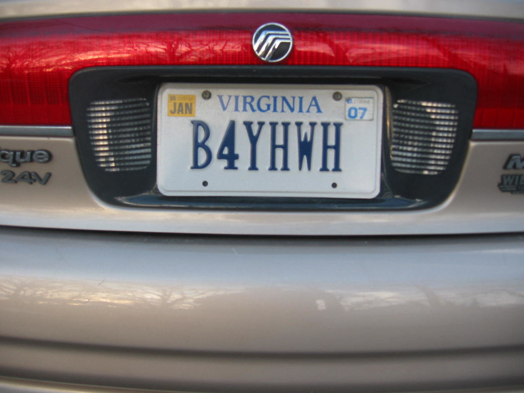 Vanity Plates Virginia Taken in Hilton Village area of N… Flickr