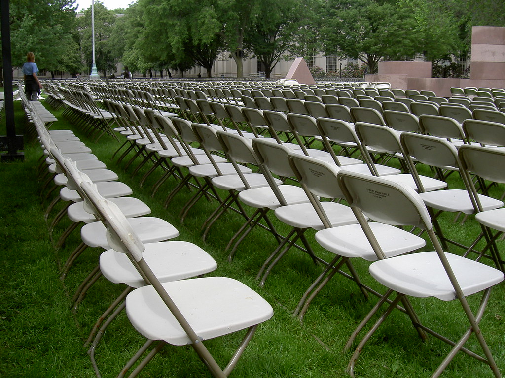 060606chairs Chairs on the lawn of MIT, preparing for comm… Flickr