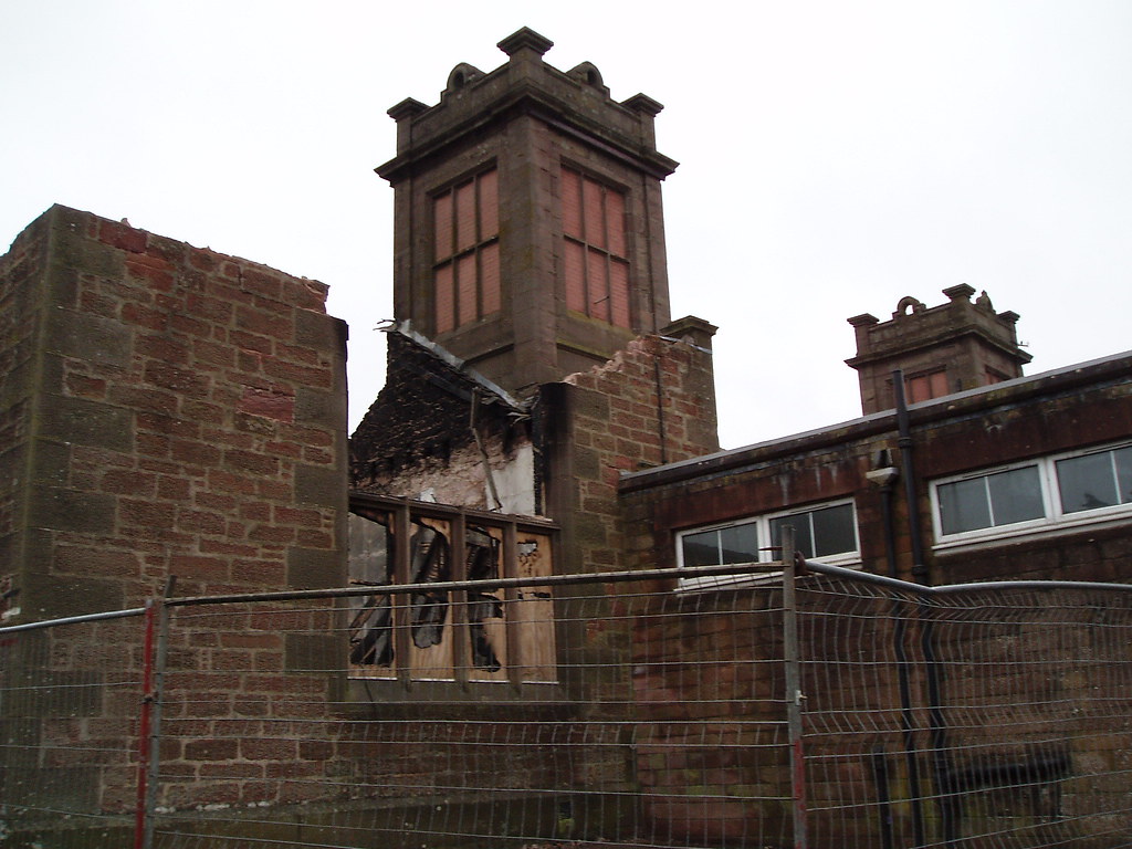 Old Southmuir Primary, Kirriemuir after fire Flickr