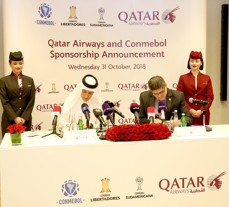 Qatar Airways Named Official Global Airline Partner Of CONMEBOL