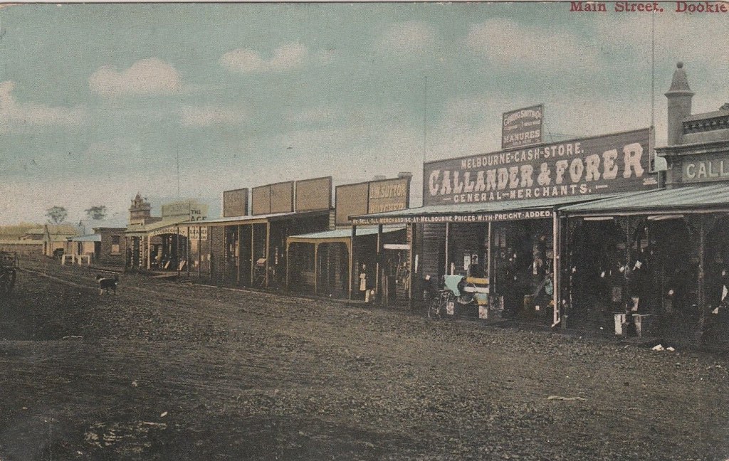 MAIN STREET, DOOKIE, VICTORIA very early 1900s Aussiemobs Flickr