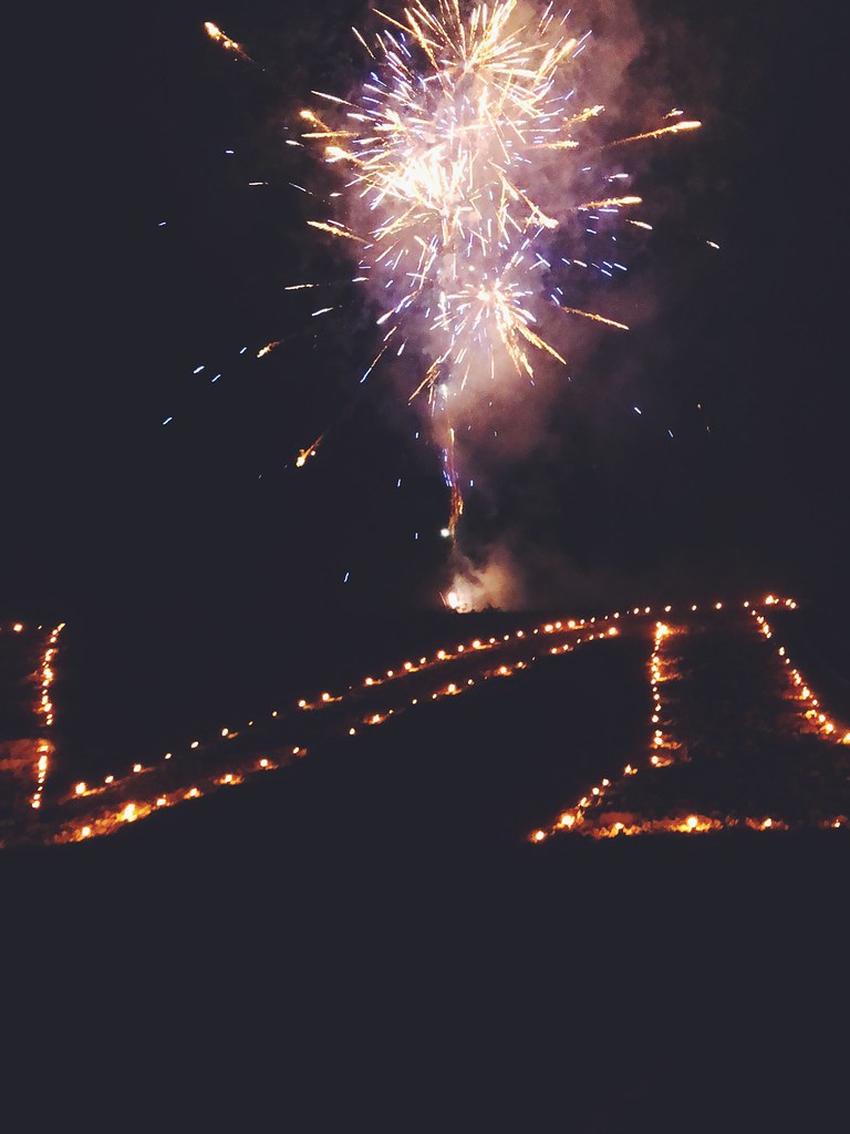 Crappy photo of fireworks at the Platte Mound M Kyle Pozorski Flickr