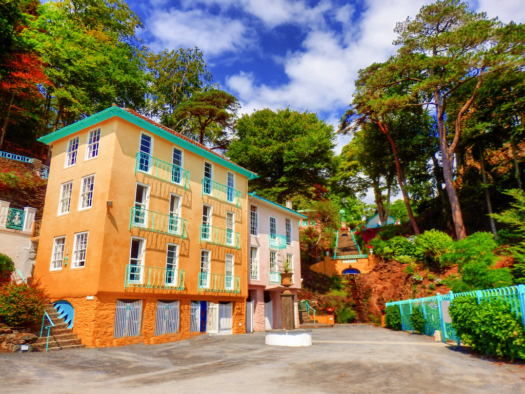 Portmeirion, Gwynedd, Wales Portmeirion is a tourist villa… Flickr