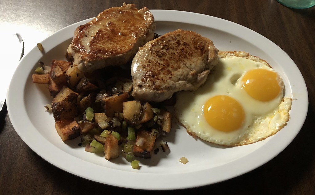 PORK CHOPS & EGGS FOUR CORNERS TRACY CA. 7509 W Linne Road… Frank