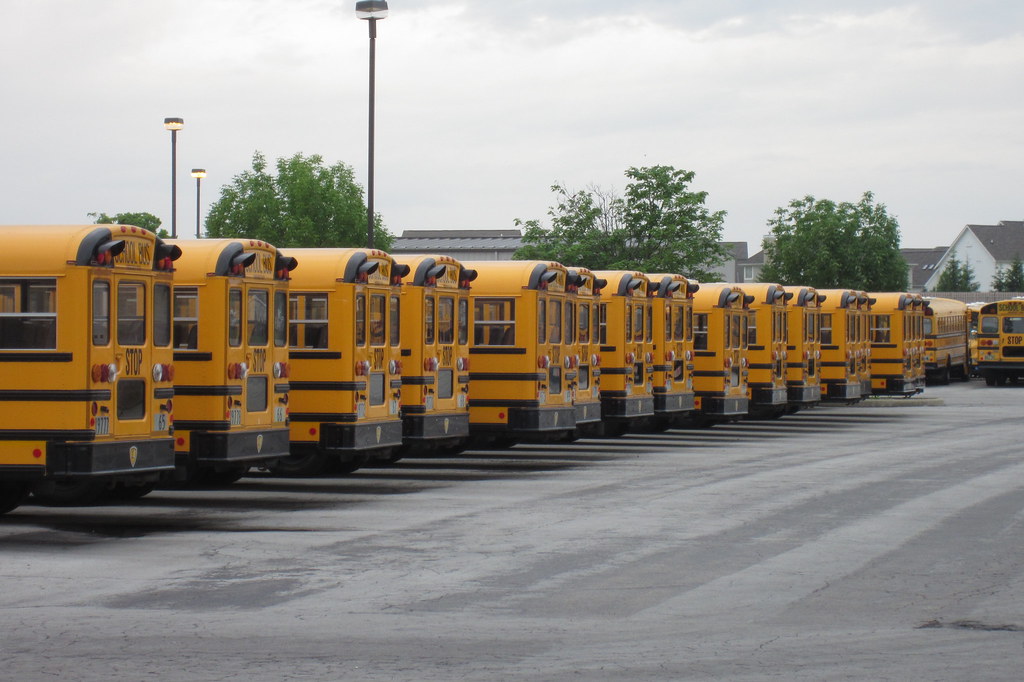 Dublin City Schools Bus Garage (2011) Trains, buses, and more! Flickr