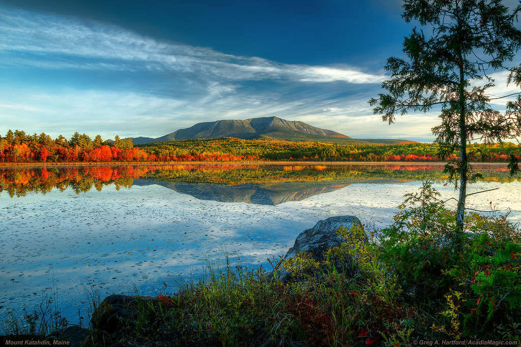 Mount Katahdin, Maine This shows Mount Katahdin during the… Flickr