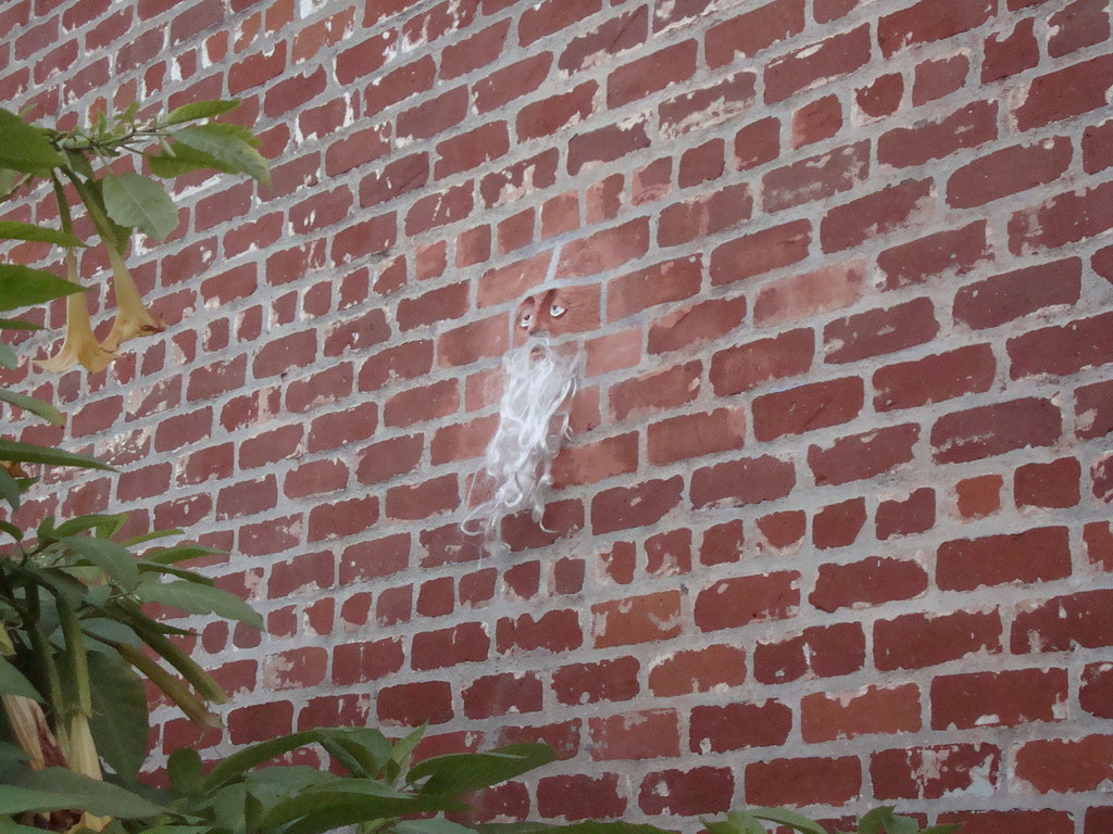 Face on the wall.. A face on the wall downtown.. Tim Celis Flickr