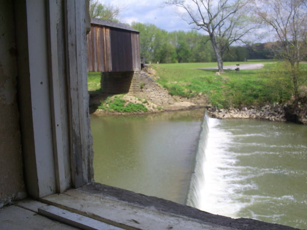 Burfordville, Mo view from the mill window Dave Asberry Flickr