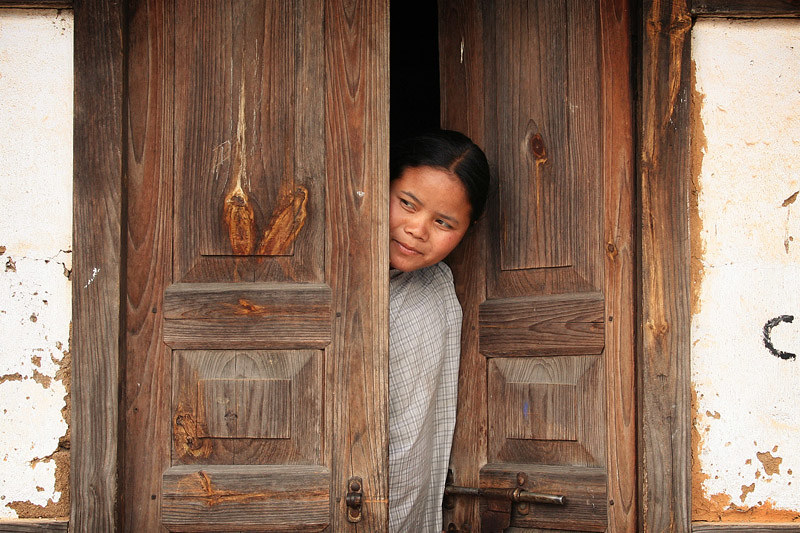 The Woman at the Door Flickr