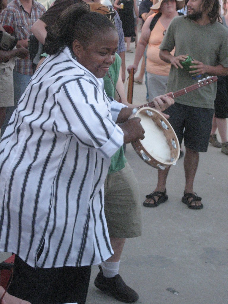 tambourine lady Flickr