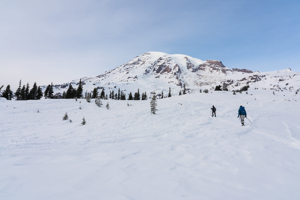 snowshoeing in Paradise at Mount Rainier National Park Flickr