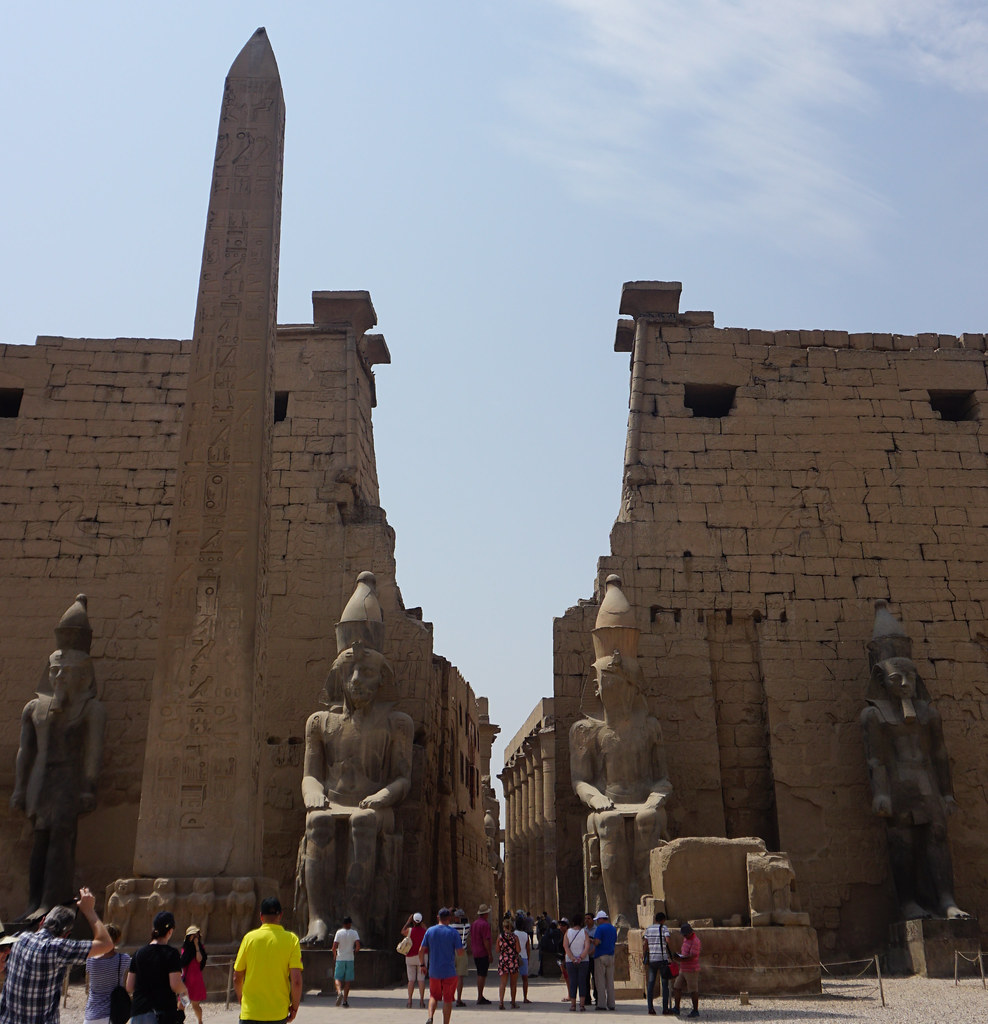 First Pylon, Statues of Ramsesses II, First Pylon, the Luxor Temple